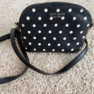 Kate Spade New York Black & White Polka Dot Crossbody Bag